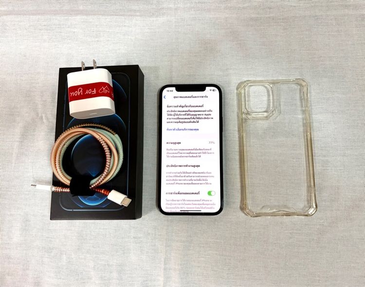 ขายถูกมาก Iphone 12 pro 128gb สีน้ำเงินยกกล่อง เดิมๆไม่เคยแกะซ่อม เครื่องสวย ไม่มีรอย เจ้าของขายเอง รูปที่ 2