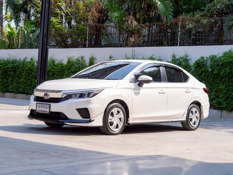 Honda City 2020 1.0 S Sedan เบนซิน ไม่ติดแก๊ส เกียร์อัตโนมัติ ขาว รูปที่ 3