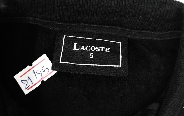 LACOSTE Slim Fit Stretch Mini Piqué Polo Shirt  รูปที่ 2
