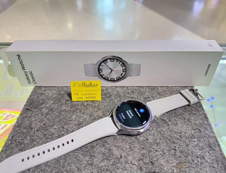 (ติดจอง)Galaxy Watch6 Classic 47mm สภาพสวยมาก เครื่องไทย ครบกล่อง รูปที่ 4