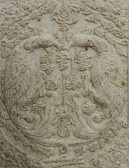 3039-สาริกาคู่เนื้อผงเก่า ไม่ทราบที่