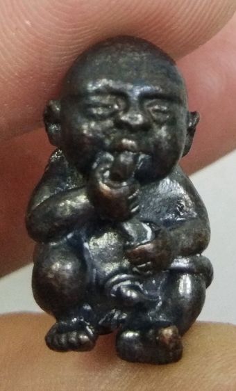 3042-กุมารทองดูดรกบันดาลโชค หลวงพ่อเมียน วัดจะเนียงวนาราม จ.บุรีรัมย์ เนื้อทองแดงรมดำ พร้อมกล่องเดิมๆ รูปที่ 13