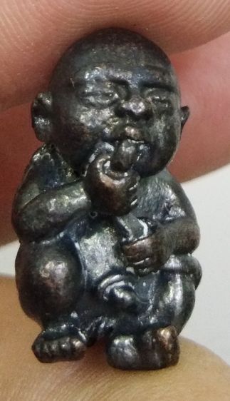 3042-กุมารทองดูดรกบันดาลโชค หลวงพ่อเมียน วัดจะเนียงวนาราม จ.บุรีรัมย์ เนื้อทองแดงรมดำ พร้อมกล่องเดิมๆ รูปที่ 16