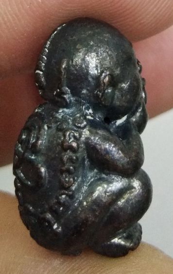 3042-กุมารทองดูดรกบันดาลโชค หลวงพ่อเมียน วัดจะเนียงวนาราม จ.บุรีรัมย์ เนื้อทองแดงรมดำ พร้อมกล่องเดิมๆ รูปที่ 12