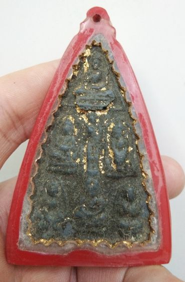 3047-เหรียญหล่อพระเนื้อชินตะกั่วเก่า พระพิจิตร ยอดซุ้ม เลี่ยมกรอบเปิดหน้าแบบโบราณ รูปที่ 15