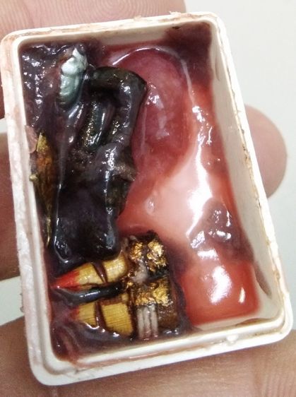 3055-สีผึ้งยอดสเน่หา ครูบาวัง วัดบ้านเด่น จ.ตาก ฝังอิ้นคู่ สาริกา และตะเพียนเงินตะเพียนทอง รูปที่ 13