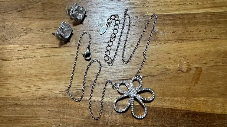 📿🧧 Chinese new year 2026 📿 S.steel สร้อยใบ ☘️ clover 5 แฉก พร้อม ต่างหู งานสวย รูปที่ 2