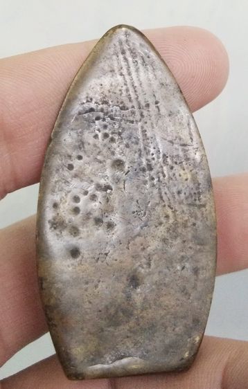 3061-พระกริ่งครึ่งซีก หลังใบโพธิ์ วัดสุทัศน์ เนื้อทองเหลืองเก่า รูปที่ 9