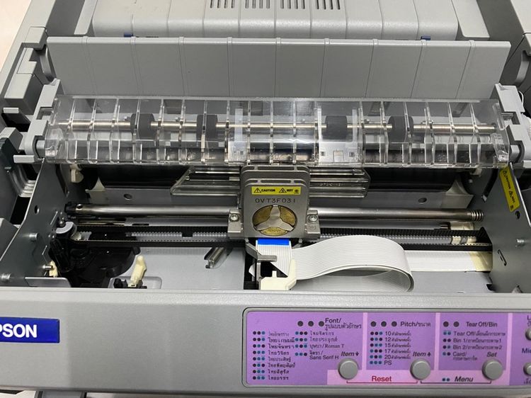 Epson LQ-590 (มือสองพร้อมใช้งาน สภาพใหม่) เครื่องพิมพ์ด็อทเมตริกซ์แคร่สั้น 24 เข็ม ปริ้นใบเสร็จ กระดาษต่อเนื่อง 5 ชั้น  รูปที่ 9