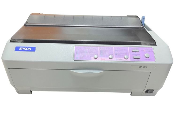 Epson LQ-590 (มือสองพร้อมใช้งาน สภาพใหม่) เครื่องพิมพ์ด็อทเมตริกซ์แคร่สั้น 24 เข็ม ปริ้นใบเสร็จ กระดาษต่อเนื่อง 5 ชั้น  รูปที่ 7