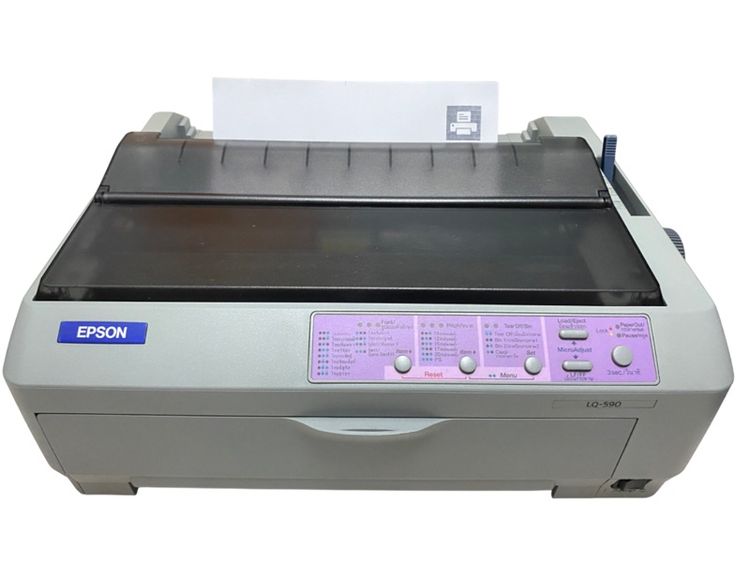 Epson LQ-590 (มือสองพร้อมใช้งาน สภาพใหม่) เครื่องพิมพ์ด็อทเมตริกซ์แคร่สั้น 24 เข็ม ปริ้นใบเสร็จ กระดาษต่อเนื่อง 5 ชั้น  รูปที่ 6