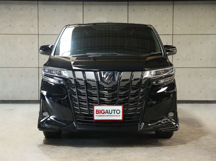 Toyota Alphard 2018 2.5 HV 4WD Van ไฮบริด ไม่ติดแก๊ส เกียร์อัตโนมัติ ดำ รูปที่ 4
