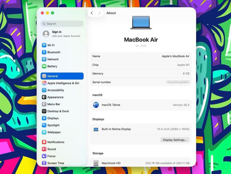 MacBook Air 13-inch M1,2020 Ram8GB SSD256GB SpaceGray รูปที่ 12