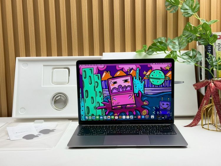 Apple แมค โอเอส 8 กิกะไบต์ อื่นๆ ไม่ใช่ MacBook Air 13-inch M1,2020 Ram8GB SSD256GB SpaceGray
