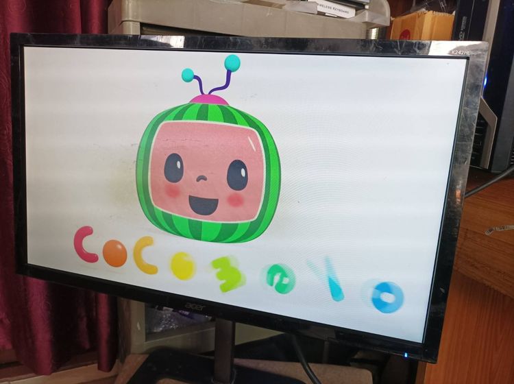 จอคอมก็ดีทีวีก็ได้ ACER 24 นิ้ว ขาตั้งปรับขึ้นลงได้ ตำหนิฟิมล์กลางจอเสื่อมแต่ใช้งานได้ปกติ ขายตามสภาพเพียง 590 บาท  รูปที่ 3