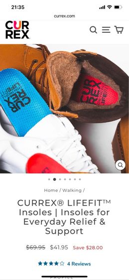 แผ่นรองเท้า Currex Lifefit นวัตกรรมจากประเทศเยอรมัน สำหรับคนอุ้งเท้าสูง High Profile ไซส์ M (ยาวประมาณ 27 ซ.ม.) รูปที่ 9