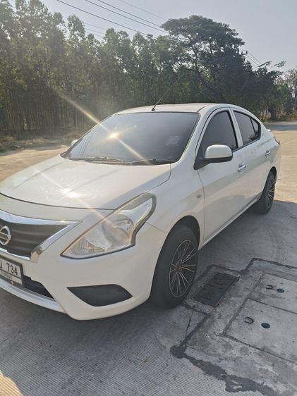 Nissan Almera 2015 1.2 E Sedan เบนซิน ไม่ติดแก๊ส เกียร์อัตโนมัติ ขาว รูปที่ 3