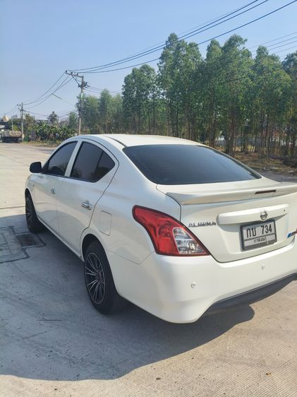 Nissan Almera 2015 1.2 E Sedan เบนซิน ไม่ติดแก๊ส เกียร์อัตโนมัติ ขาว รูปที่ 4