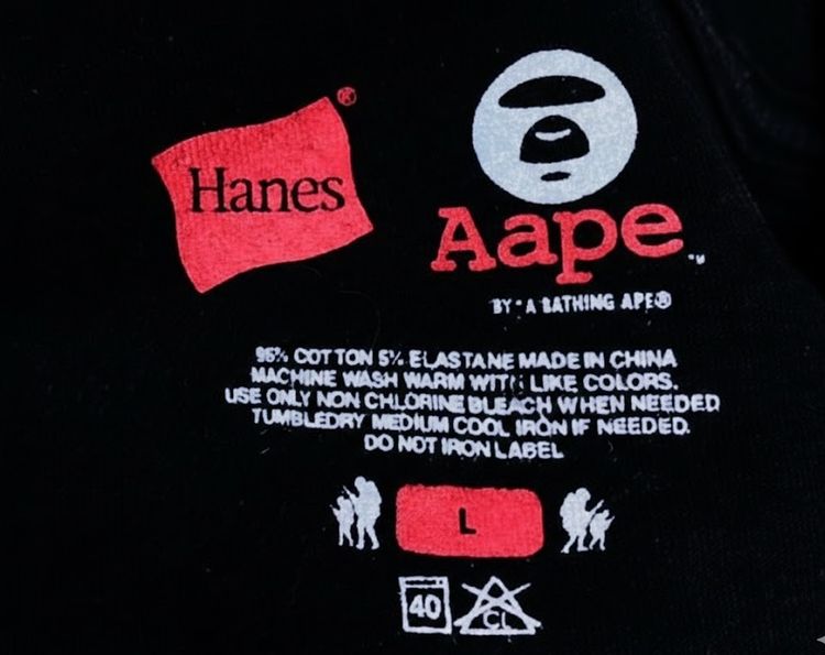 AAPE BY A BATHING APE® x Hanes Collaboration  รูปที่ 2