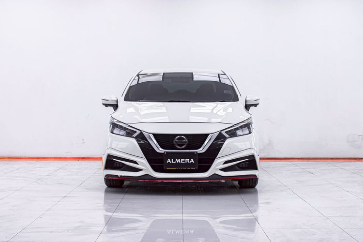 Nissan Almera 2021 1.0 V Sedan เบนซิน ไม่ติดแก๊ส เกียร์อัตโนมัติ ขาว รูปที่ 4