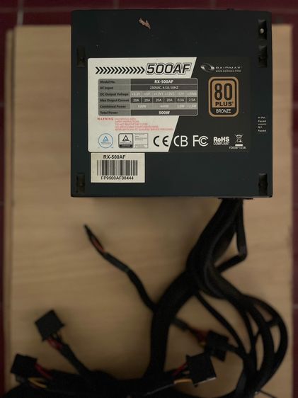 อื่นๆ พาวเวอร์ซัพพลาย Raidmax รุ่น RX-500AF 500 วัตต์ 80 PLUS 
