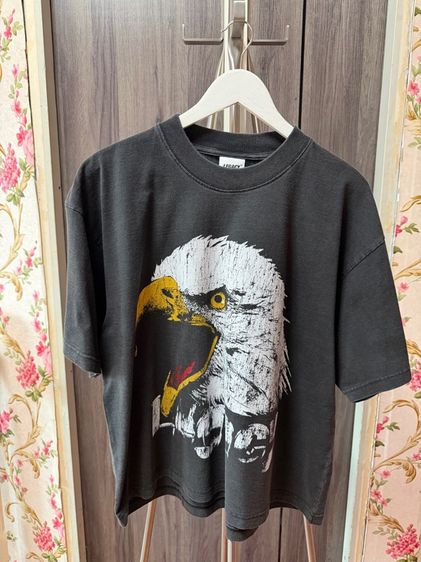 ดำ แขนสั้น เสื้อทีเชิ้ต อื่นๆ T Shirt Eagle Black 