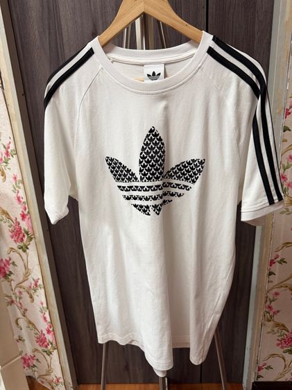 T Shirt Adidas Monogram White