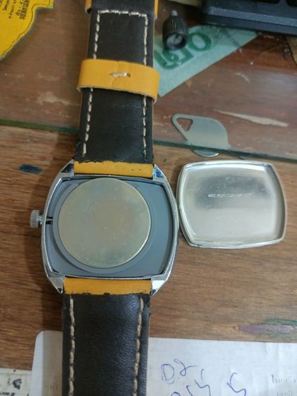 Vintage rare Lanco Digital Jump Hour Manual Winding Men's Made Swiss 1965 ระบบไขลาน งานเก่า เรือนใหญ่ทรงถังเบียร์ มัน มัน เครื่องสวย เดินปรกติ  รูปที่ 9
