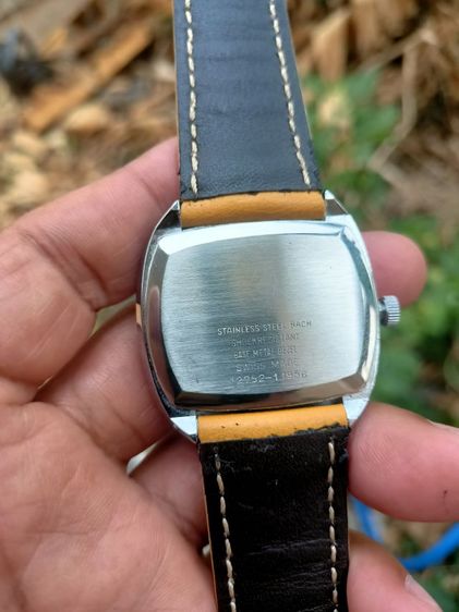 Vintage rare Lanco Digital Jump Hour Manual Winding Men's Made Swiss 1965 ระบบไขลาน งานเก่า เรือนใหญ่ทรงถังเบียร์ มัน มัน เครื่องสวย เดินปรกติ  รูปที่ 5