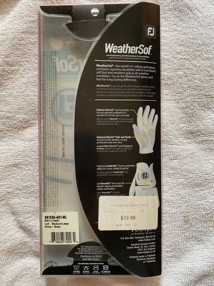 ถุงมือกอล์ฟ รูปที่ 2