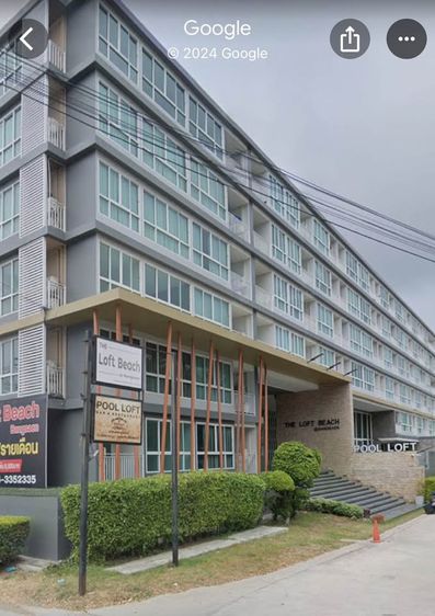 The loft beach at bangsaen ชั้น 2 ใกล้ม.บูรพาและชายหาดบางแสน มีแอร์ มีระเบียง Tel 095-698-8464