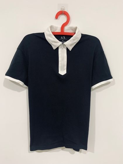 เสื้อโปโล A X ARMANI EXCHANGE แท้ 💯 size M อก 20.5 ยาว 27 นิ้ว สภาพดีมาก สีดำเข้ม ดีเทลรูดซิป ทรงสวย เนื้อผ้าดีมาก หายากน่าสะสมครับ รูปที่ 6