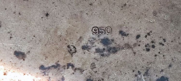 ขายถาดเงิน ใส่เครื่องประดับดับ งานนอกตอก950 รูปที่ 2