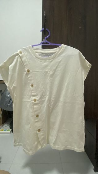 กางเกงขาวผ้าเนื้อดีหนายืดได้ 1 แถมเสื้อฟรี 2ตัว จากปกติราคา 790  รูปที่ 6