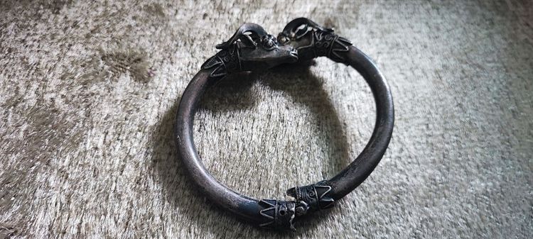 กำไลเงินแท้ งานนอกหัวแพะประมานปี1960 รูปที่ 18