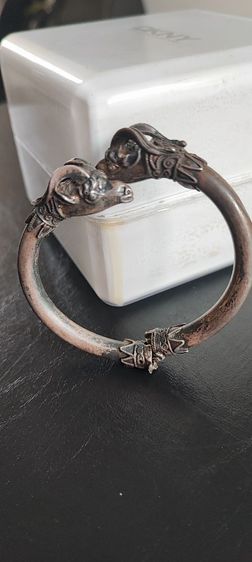 กำไลเงินแท้ งานนอกหัวแพะประมานปี1960