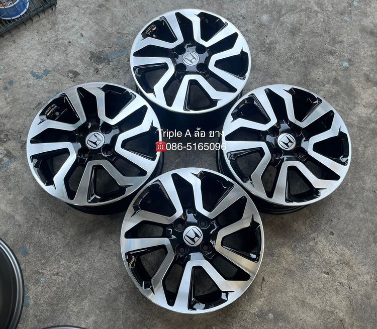 ✨ล้อแม็ก✨Honda Jazz GK ขอบ 15 สีดำหน้าเงา💖สวยกริ๊บ💖 รูปที่ 6