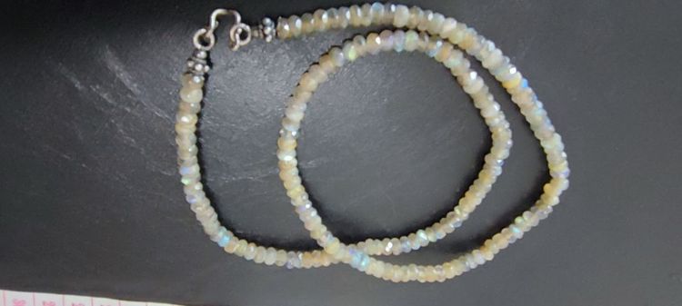 สร้อยคอเงิน ลูกปัดหินแท้งานเก่า รูปที่ 4