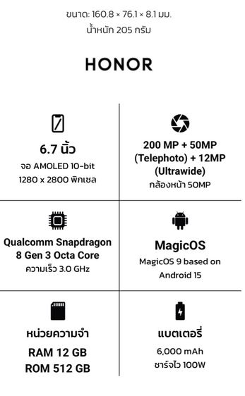 honor 400 pro 5G รูปที่ 3