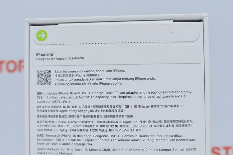 iPhone 16 128GB มือ1 ยังไม่แกะกล่อง (Black) - ID26020201 รูปที่ 4