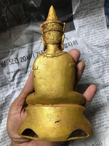 พระบูชาเนื้อทองสำริดหน้าตักสามนิ้วสูง7นิ้ว รูปที่ 2