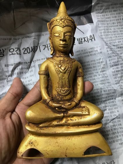 พระบูชาเนื้อทองสำริดหน้าตักสามนิ้วสูง7นิ้ว