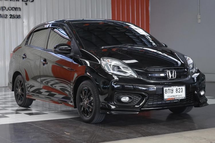 Honda Brio 2019 1.2 Amaze SV Sedan เบนซิน ไม่ติดแก๊ส เกียร์อัตโนมัติ ดำ รูปที่ 3
