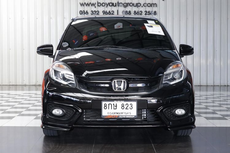 Honda Brio 2019 1.2 Amaze SV Sedan เบนซิน ไม่ติดแก๊ส เกียร์อัตโนมัติ ดำ รูปที่ 2
