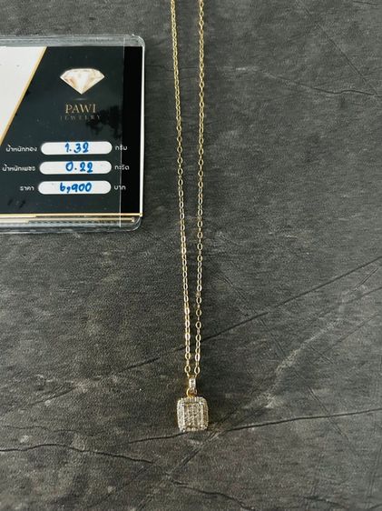 สร้อยคอทองคำ9kจี้เพชร