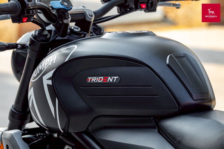 Triumph Trident660 ปี2022 เจ้าของเดียว สีดำ วิ่ง4,000Km. รูปที่ 13
