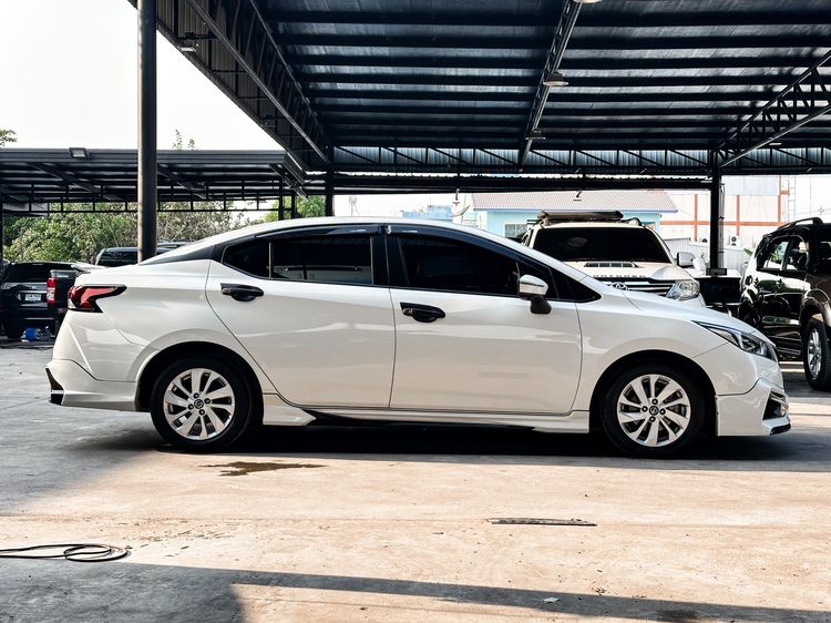 Nissan Almera 2022 1.0L Turbo V CVT Sedan เบนซิน เกียร์อัตโนมัติ ขาว รูปที่ 4