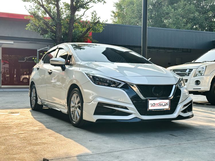 Nissan Almera 2022 1.0L Turbo V CVT Sedan เบนซิน เกียร์อัตโนมัติ ขาว รูปที่ 3