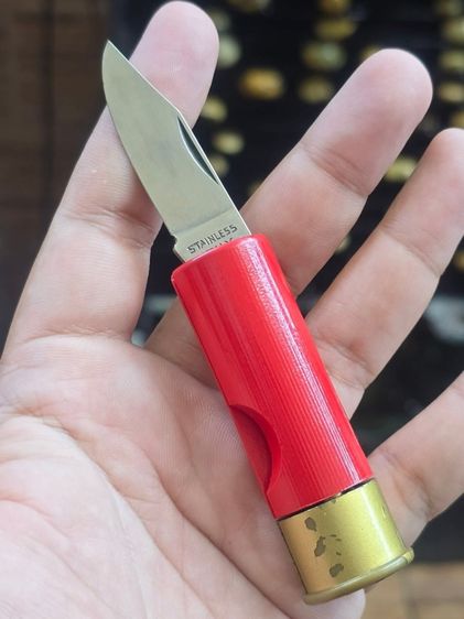 มีดพับทรงลูกกระสุน STAINLESS ITALY งานเก่านอก  รูปที่ 3