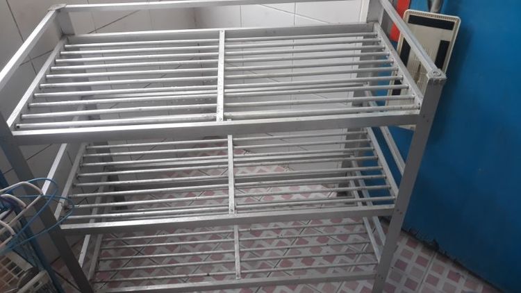 อุปกรณ์สำหรับจัดเก็บภายในครัว ชั้นวางของ 3 ชั้น